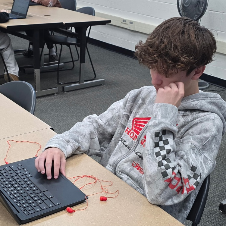 8th graders in Career Exploration are completing their reflection on the budget they created. Mrs. Harrison was pleased that every student was able to  make adjustments so their budget balanced or had a surplus. 