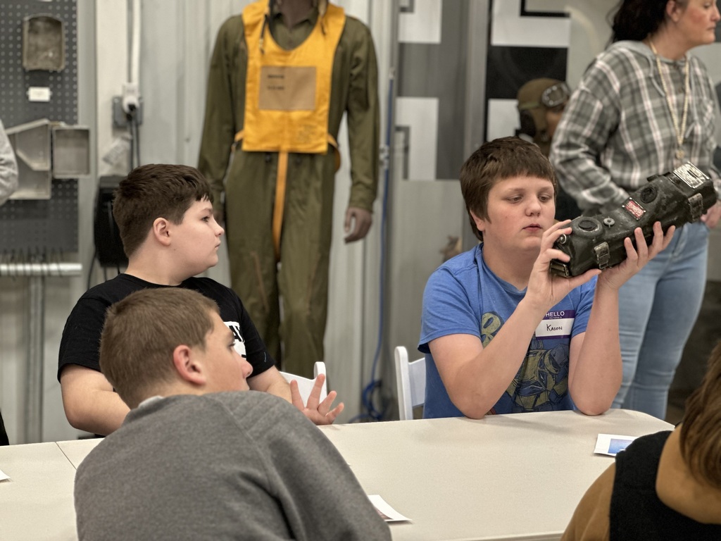 Students had a fun day at the Tri-State Warbird Museum! Students learned about military pilots, different kinds of aircraft, and how veterans sacrificed for our country during WWII. They also had the opportunity to make a craft and sit in a military Jeep! 