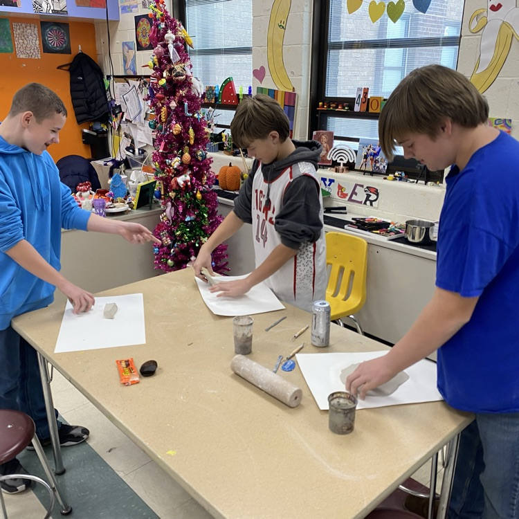 7th grade students beginning their Clay Junk Food project.  Can’t wait to see the final outcome!