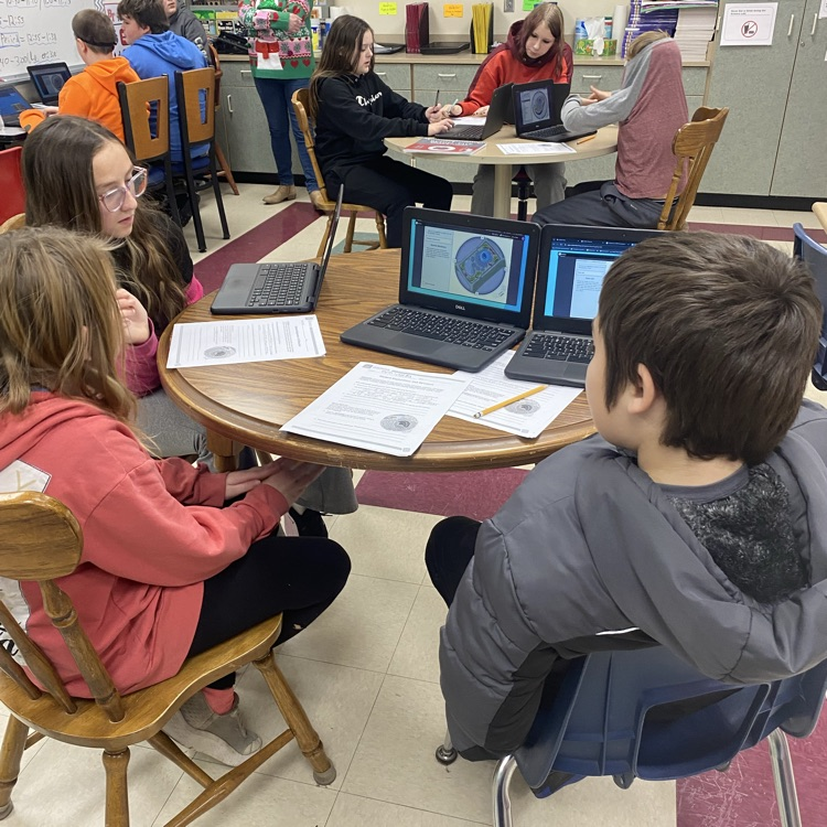 Students in Mrs. Patrick’s Science Class worked on a Cell Gizmo with a partner. 