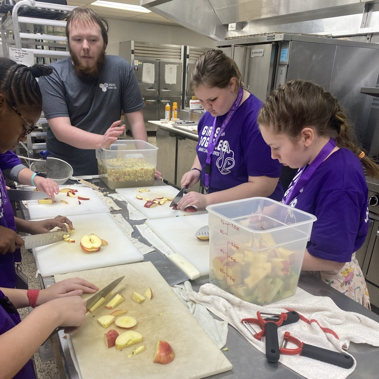 The 6th Grade "Girls with Goggles" at Grant Career Center.