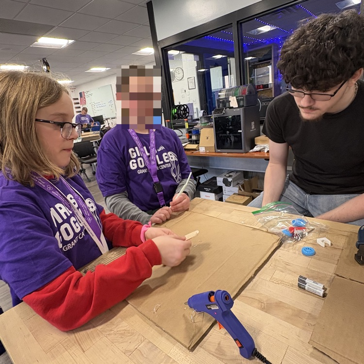 The 6th Grade "Girls with Goggles" at Grant Career Center.