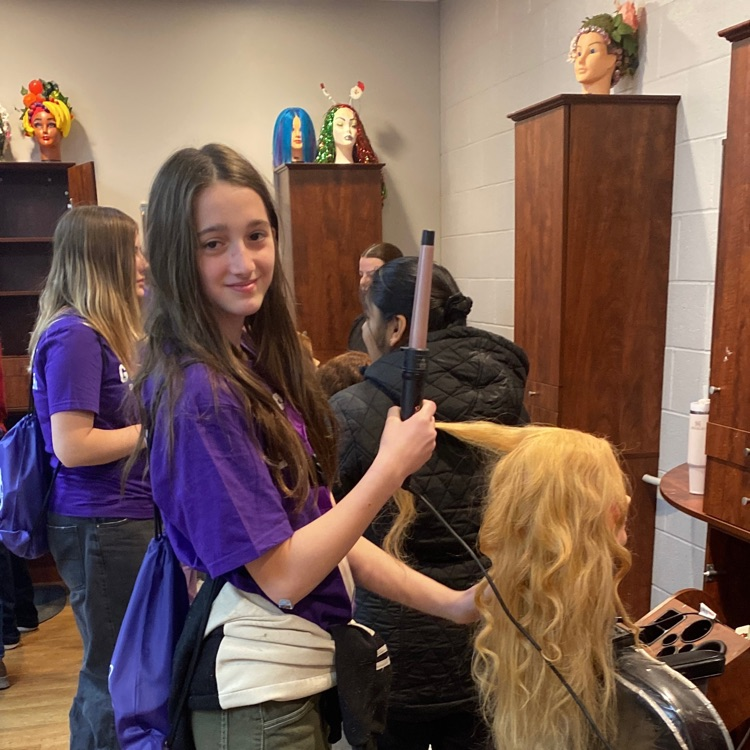 The 6th Grade "Girls with Goggles" at Grant Career Center.