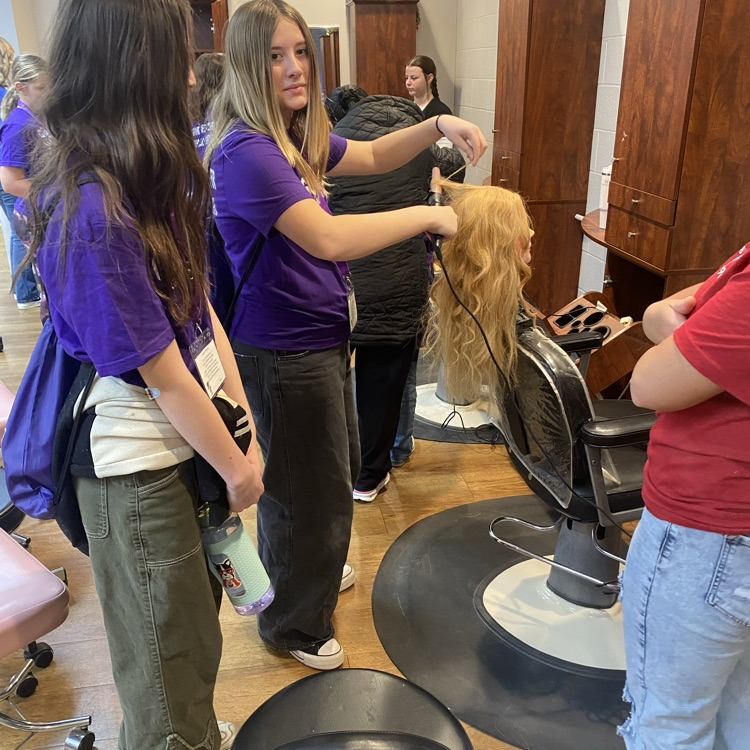 The 6th Grade "Girls with Goggles" at Grant Career Center.
