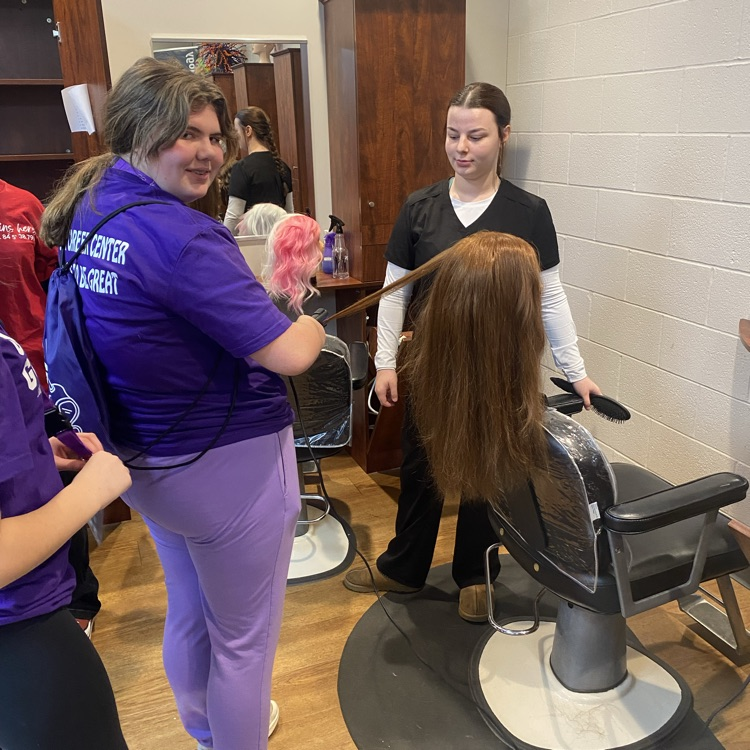The 6th Grade "Girls with Goggles" at Grant Career Center.