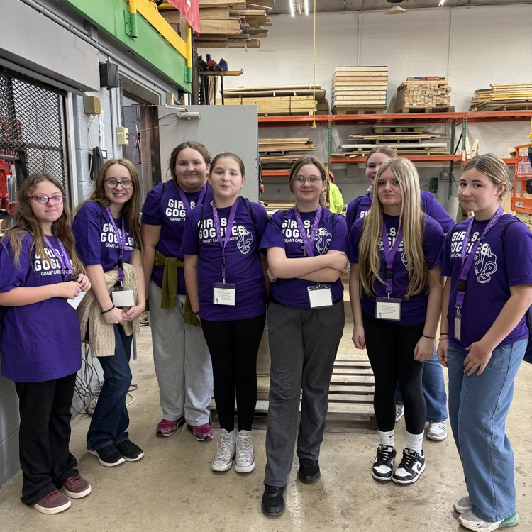 The 6th Grade "Girls with Goggles" at Grant Career Center.