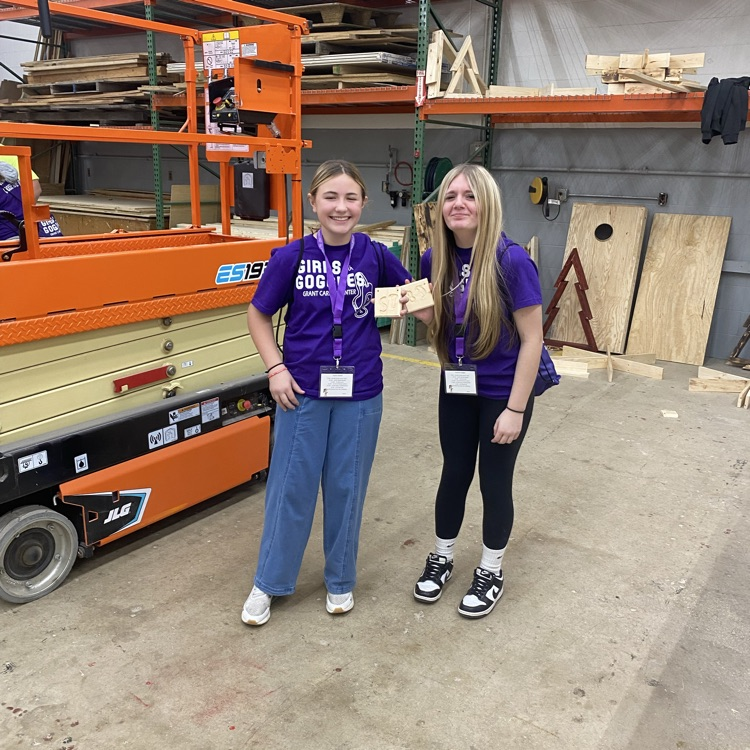 The 6th Grade "Girls with Goggles" at Grant Career Center.