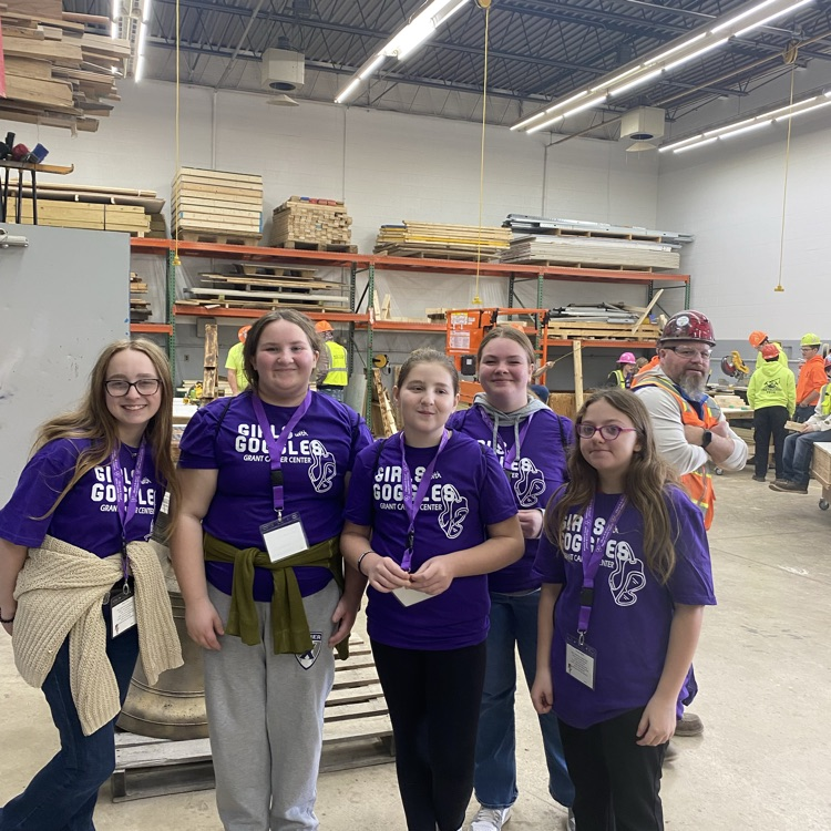 The 6th Grade "Girls with Goggles" at Grant Career Center.