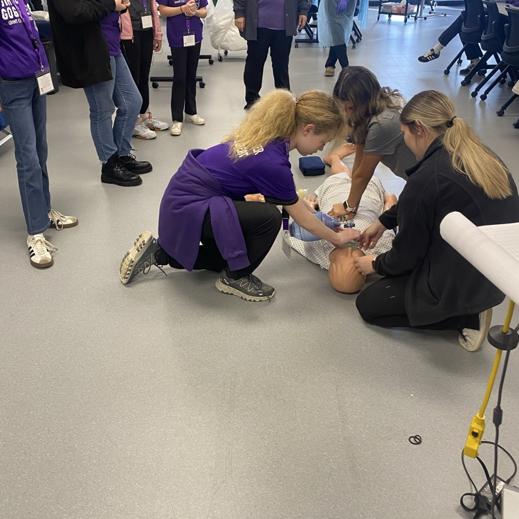 The 6th Grade "Girls with Goggles" at Grant Career Center.