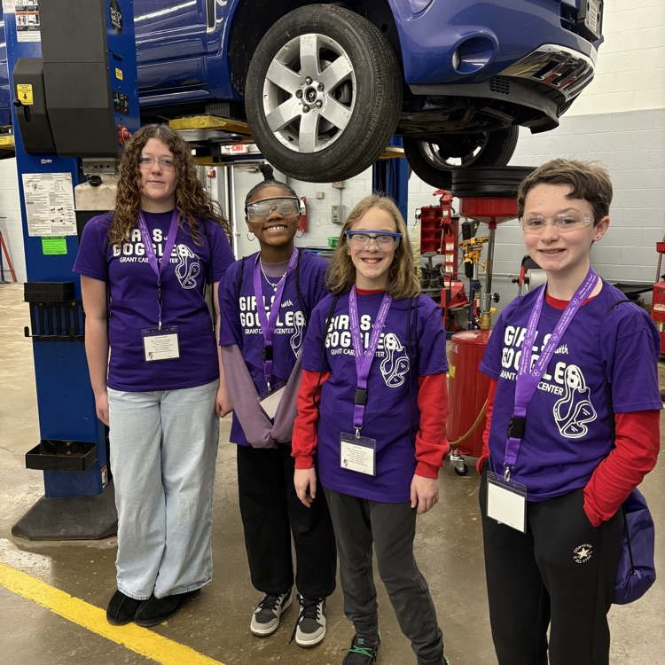 The 6th Grade "Girls with Goggles" at Grant Career Center.