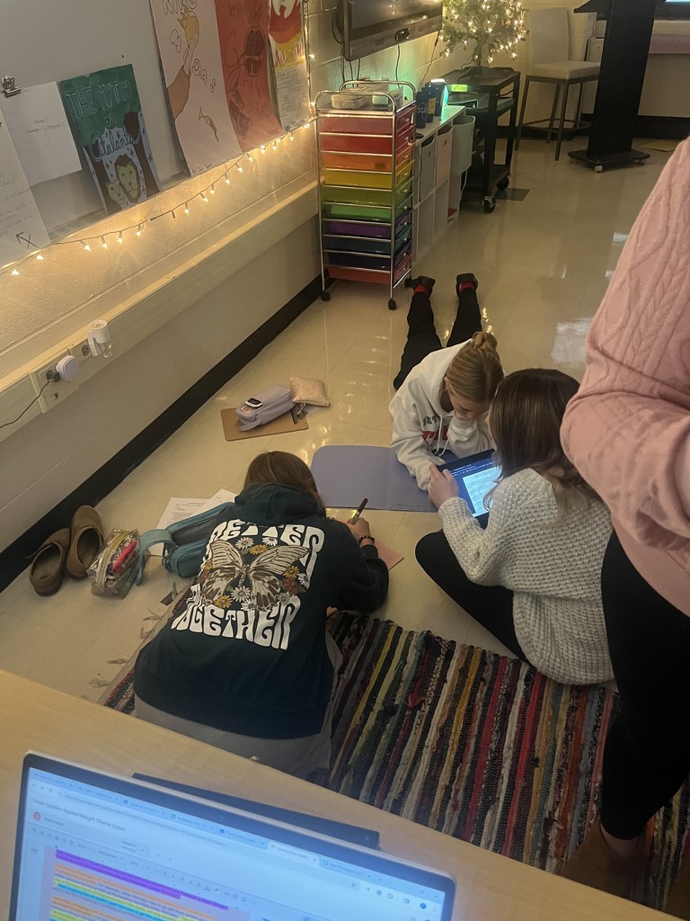 8th graders in Ms. Kincer’s ELA class are working hard on their final project for Greek Mythology. They must use their literary analysis skills to create a “Big Book” over a myth of their choosing. They are also researching mythological creatures or their zodiac sign.