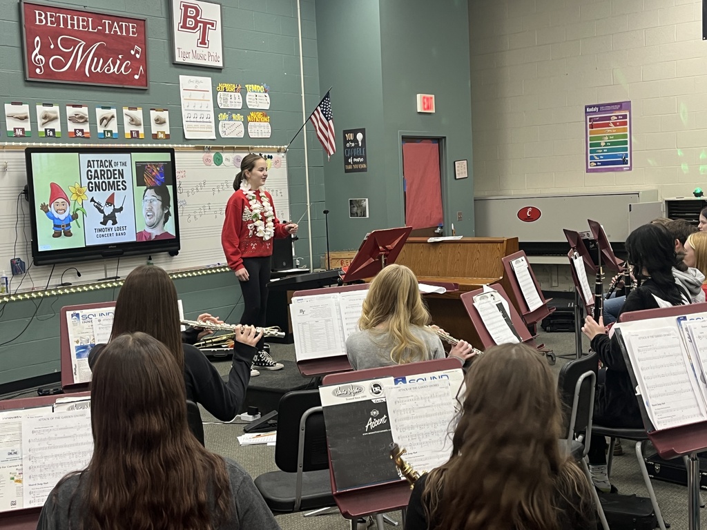 Band students had a chance to get on the podium and conduct the band themselves after their great concert!