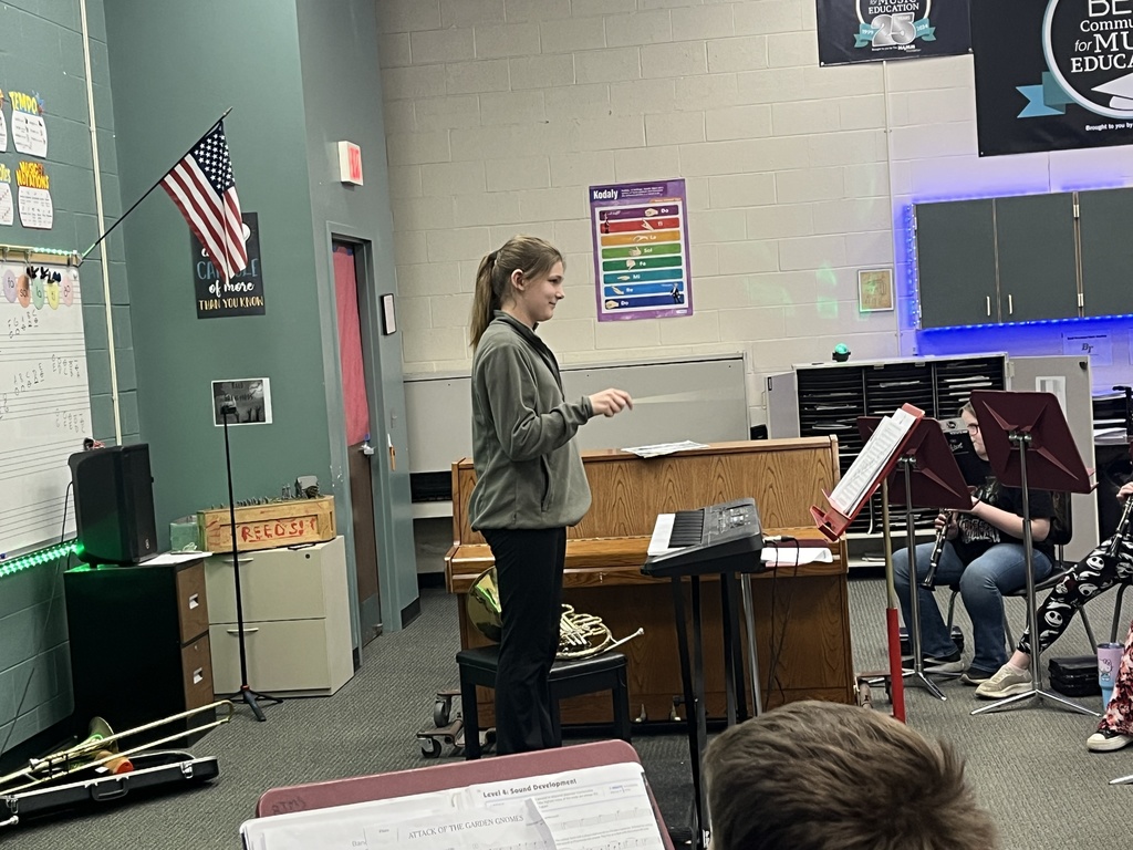 Band students had a chance to get on the podium and conduct the band themselves after their great concert!