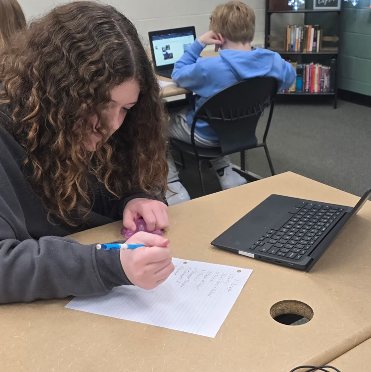 6th graders in Career Exploration created a presentation of ten things they love. They will present these Monday to practice presentations and so Mrs. Harrison can learn more about her students. 