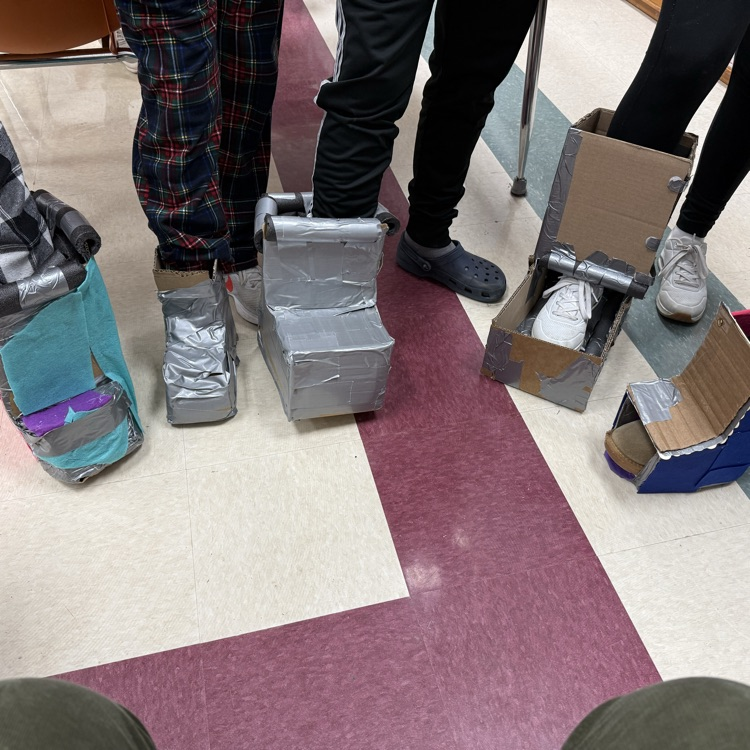 Students got creative, designing, building, and testing ankle foot orthoses that help keep your heels firmly planted. 