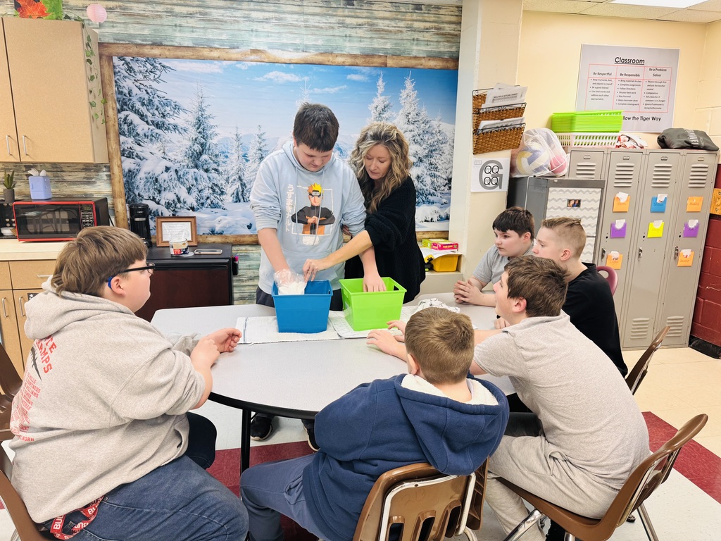 The recent weather brought a perfect opportunity to study how animals survive cold climates. Mr. Thomas joined students in a blubber challenge!