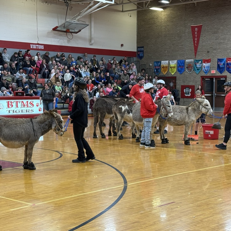 A BIG thank you to everyone who participated, helped with, and came out to our Donkey Basketball event for a fundraiser for BTMS students! The "excitement" of a pipe bursting in the office setting off the fire alarm could not stop the fun for long!😁💦