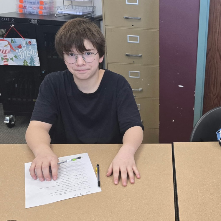 Everyone loves candy for Valentine's Day so 6th graders in Career Exploration had to use their creative thinking skills to figure out what candy bars were being described in interesting ways. 