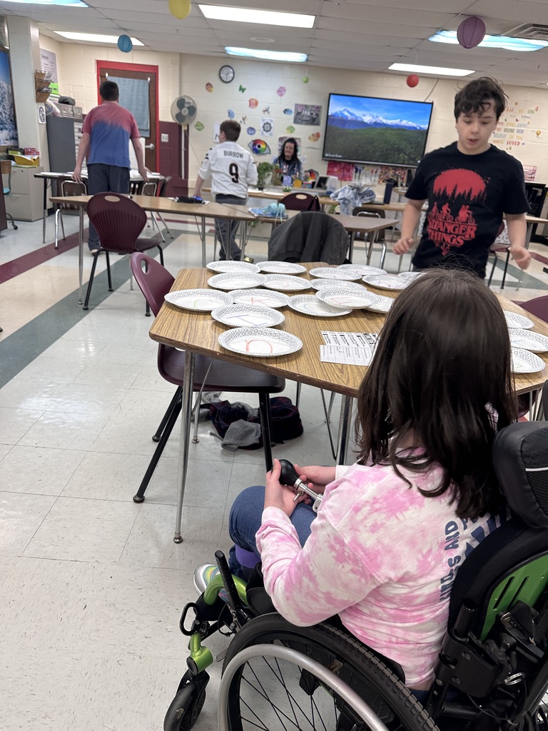 Students had plate races for test review!