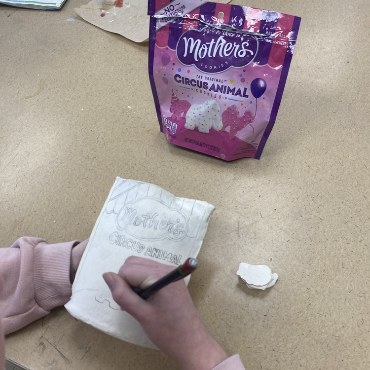 7th grade Art students are getting close to finishing their Clay Junk Food project!