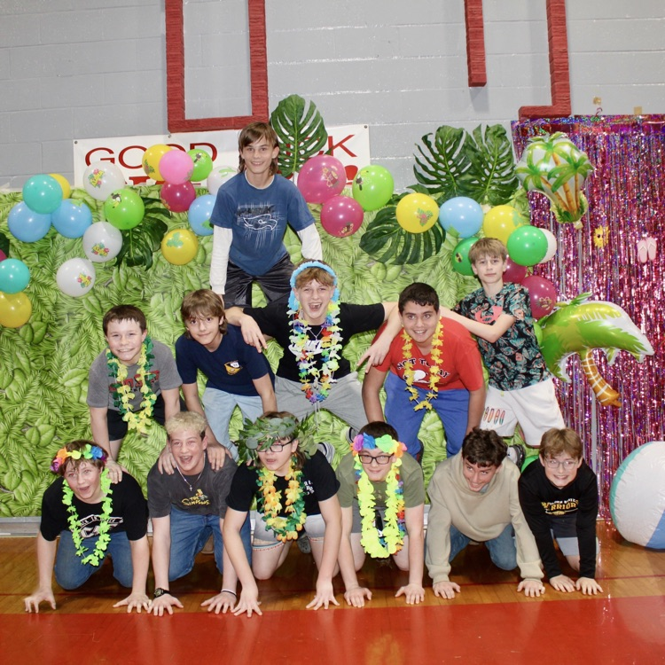 This year’s luau dance was so much fun and memorable!  The students danced, took pictures, ate pizza and danced some more.  Thanks to everyone for making it a successful night!