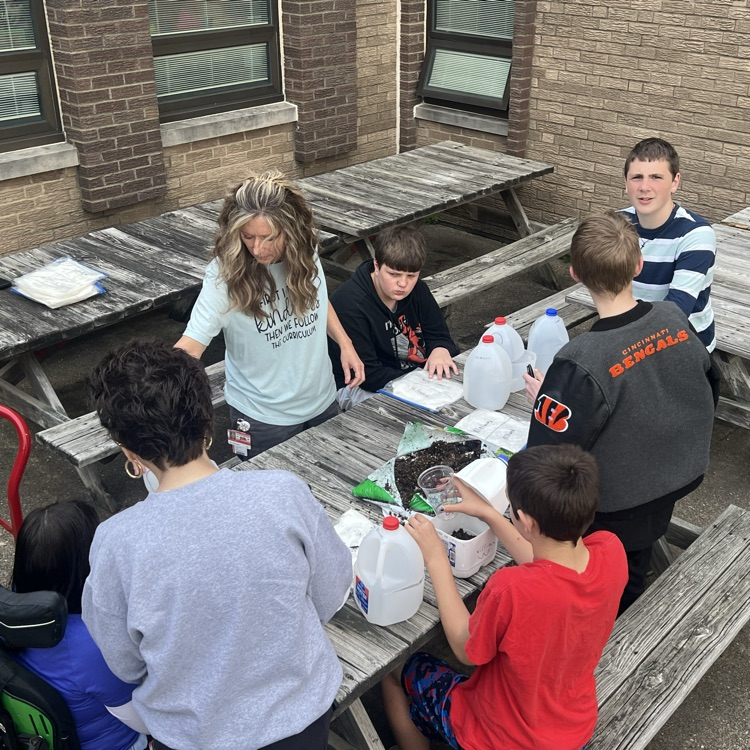 Planting milkweed… Working on the plant life cycle!
