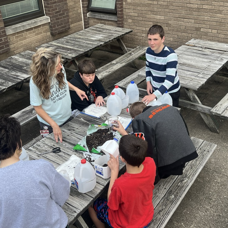 Planting milkweed… Working on the plant life cycle!