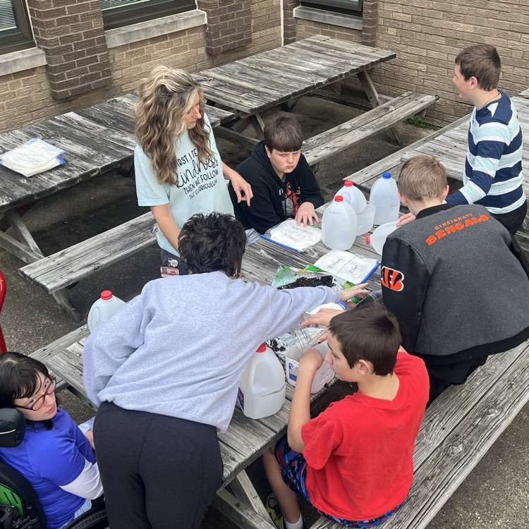 Planting milkweed… Working on the plant life cycle!