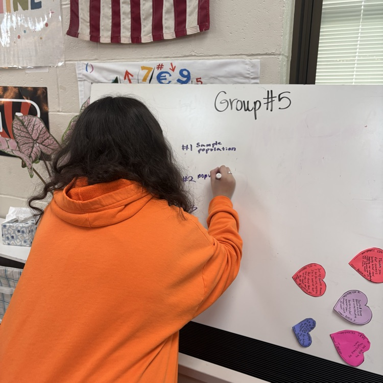 7th graders collaborated in groups to identify whether samples were biased or unbiased and decide if conclusions drawn from them were actually valid. 