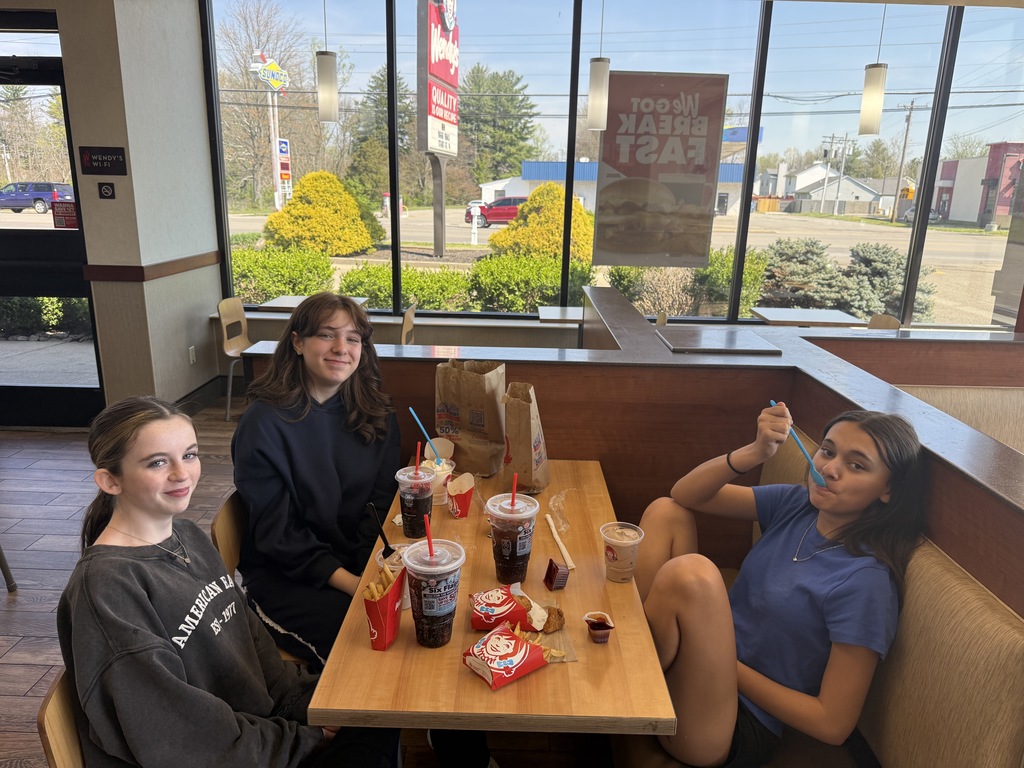 Students reaping their lunch reward for being at the top of the IXL Leaderboard for 3rd quarter.