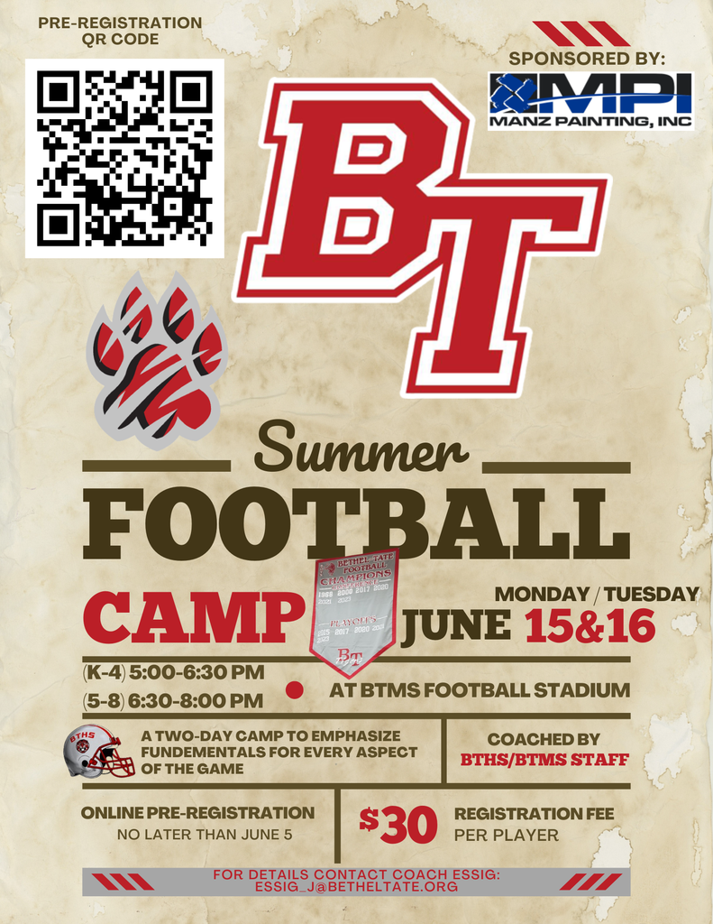 Youth football camp
