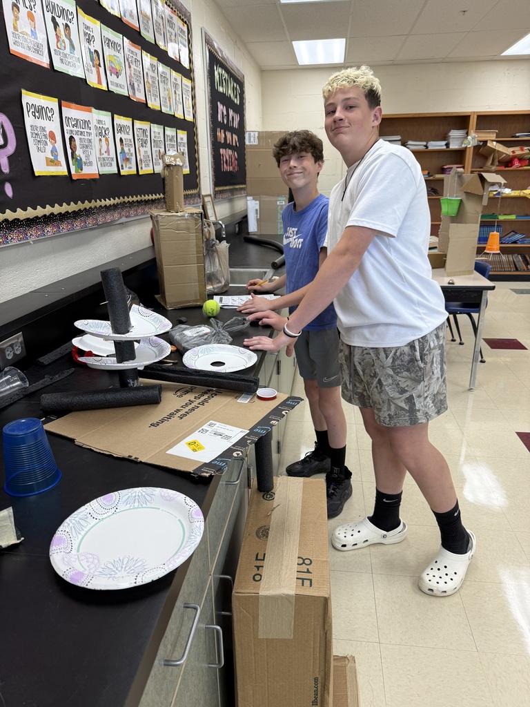 A fun day in 8th grade science class!