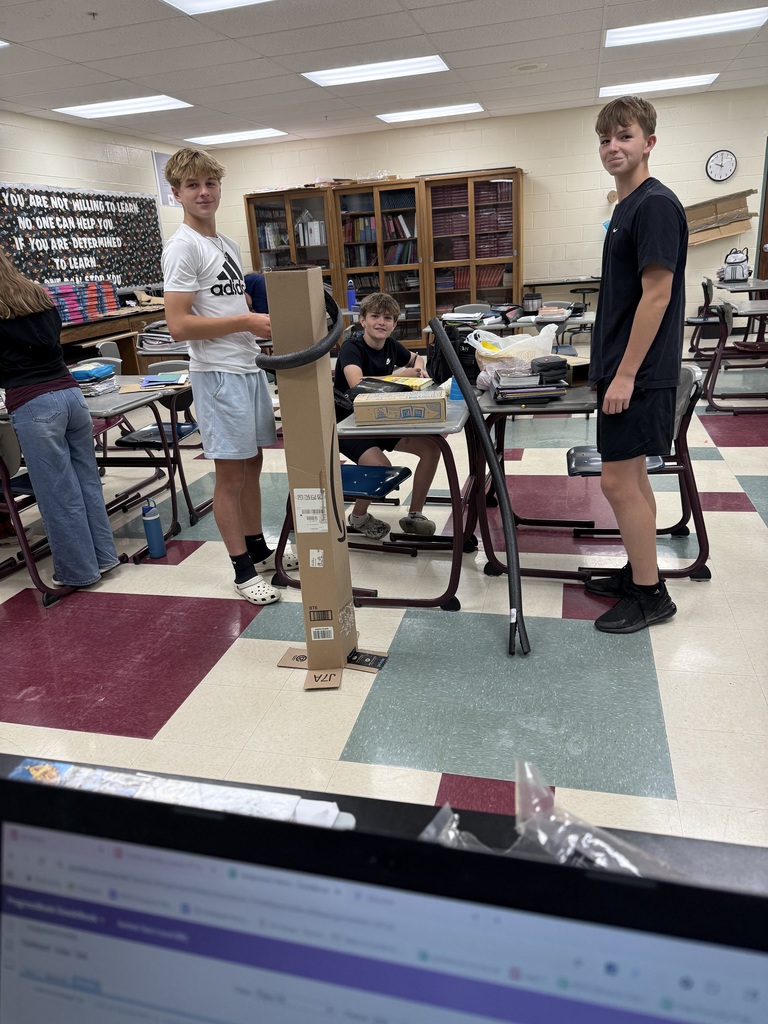 A fun day in 8th grade science class!