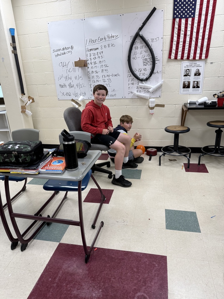 A fun day in 8th grade science class!