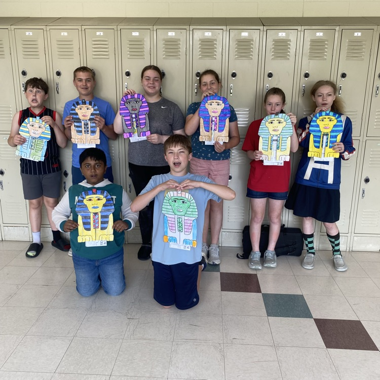 Students in Mrs. Patrick’s class completed a project on Egypt. 