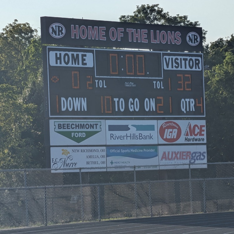 Our Bethel-Tate Tigers football team won with a 32-0 shutout over New Richmond. 