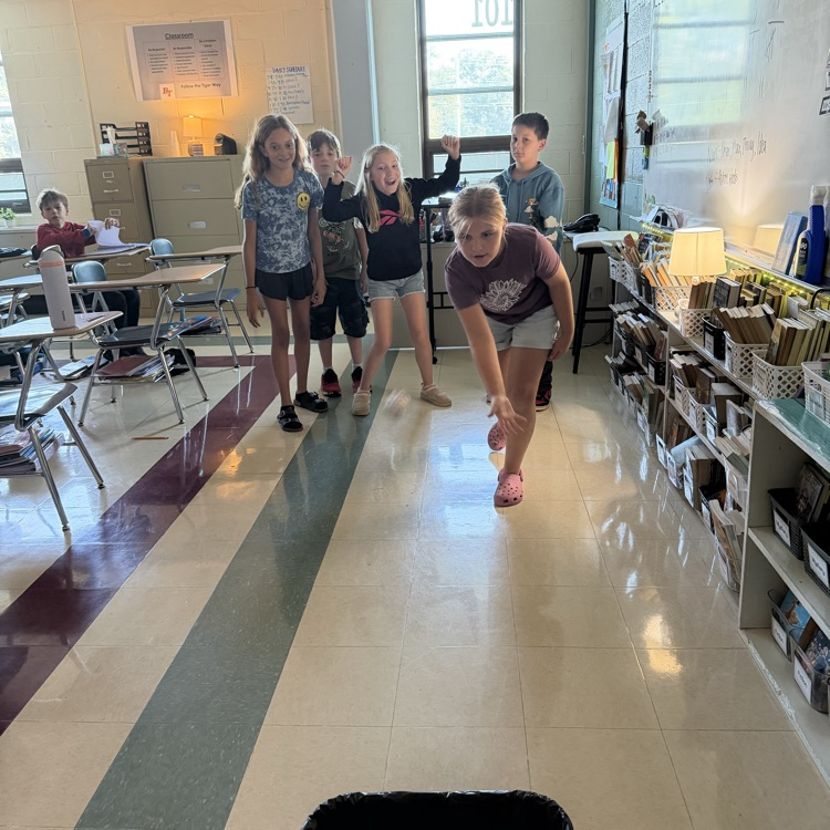 #2 We wrapped up our learning with a little Trashketball! Students worked together to review important vocabulary words and recent ELA topics while having some friendly competition.