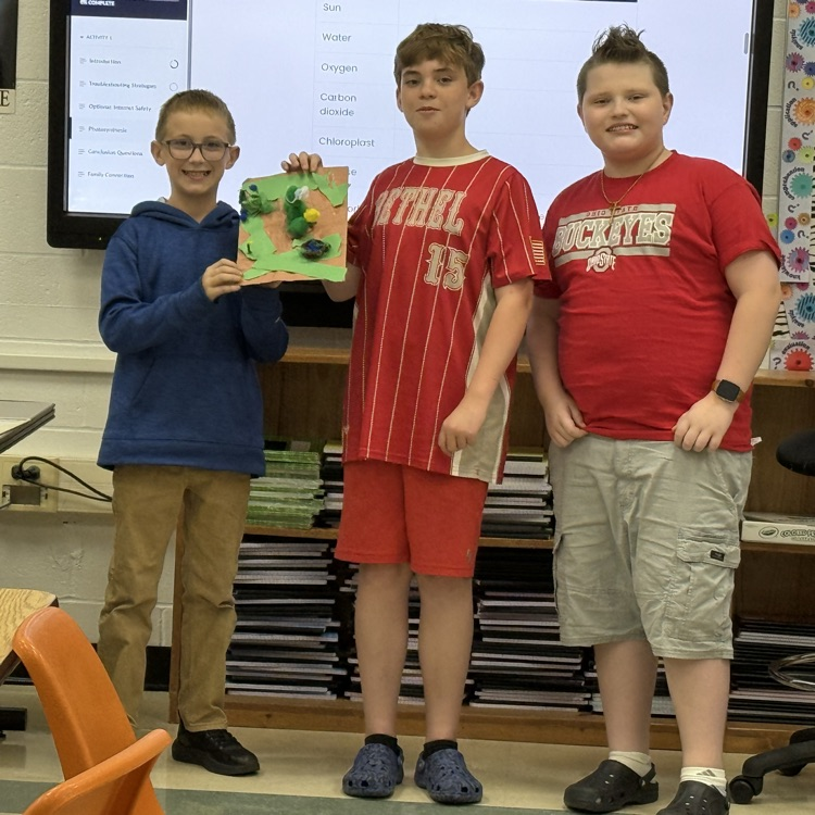 5th grade PLTW photosynthesis models Students were learning about the process of photosynthesis and created models to illustrate the roles of the elements involved. 