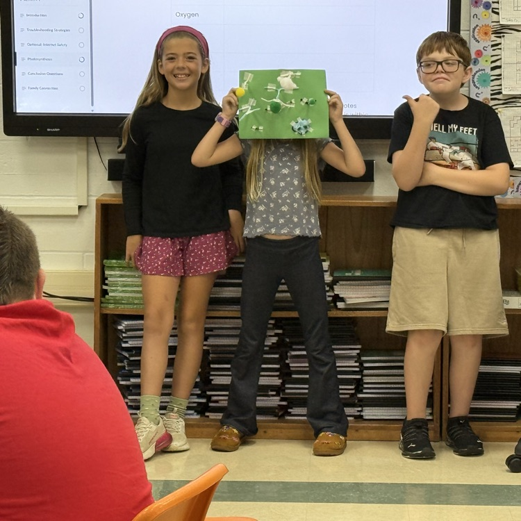 5th grade PLTW photosynthesis models Students were learning about the process of photosynthesis and created models to illustrate the roles of the elements involved. 