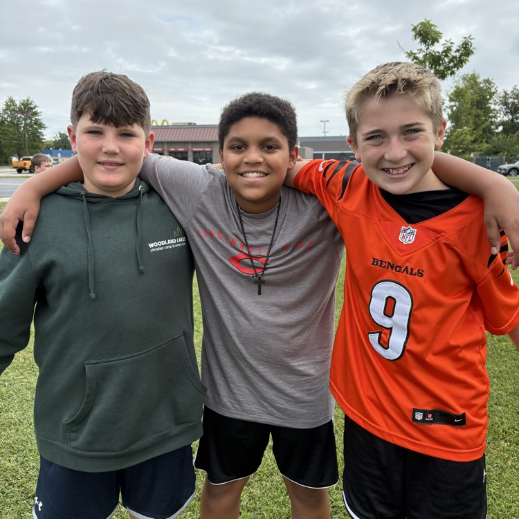Sixth graders enjoying Friday class and attendance rewards