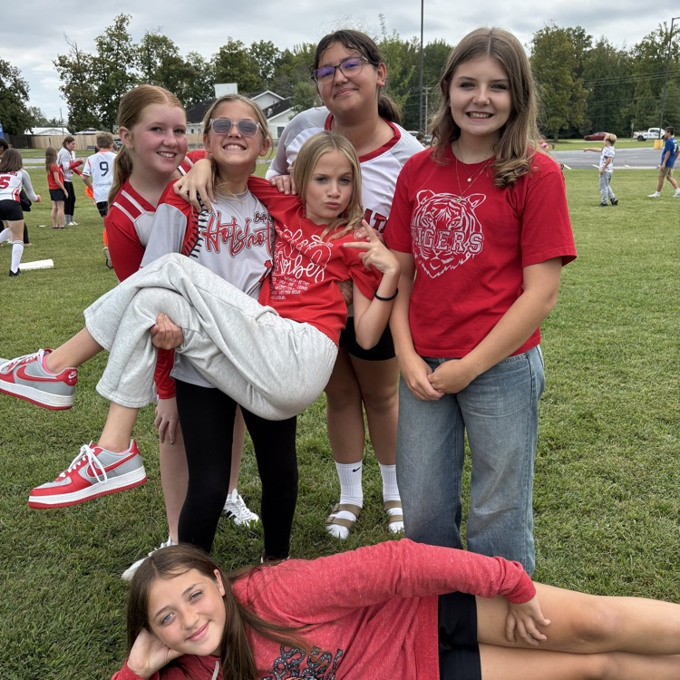 Sixth graders enjoying Friday class and attendance rewards