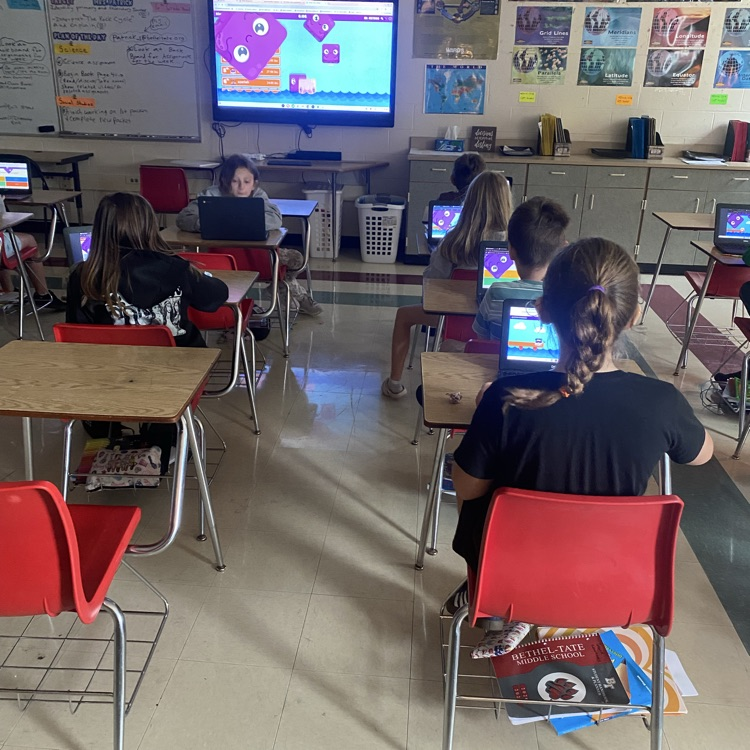 Students in Mrs. Patrick’s class played a review game on “The Solar System” to prepare for an upcoming test.