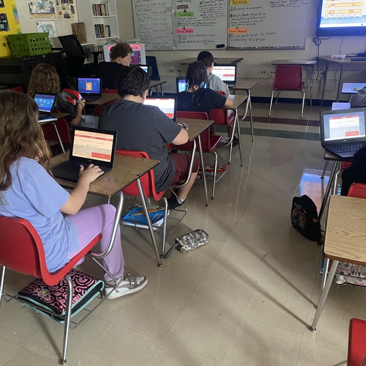 Students in Mrs. Patrick’s class played a review game on “The Solar System” to prepare for an upcoming test.