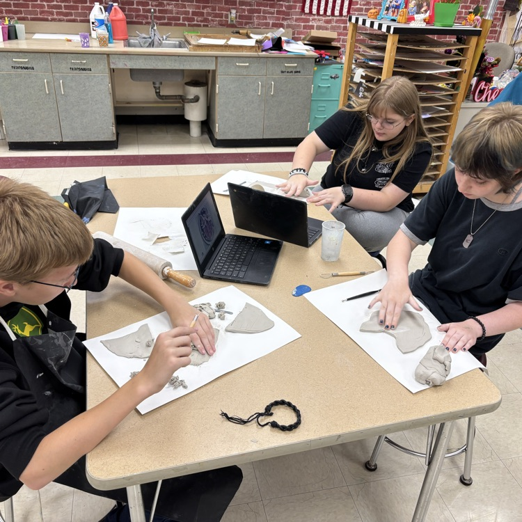 It’s clay week for the Art Department!  