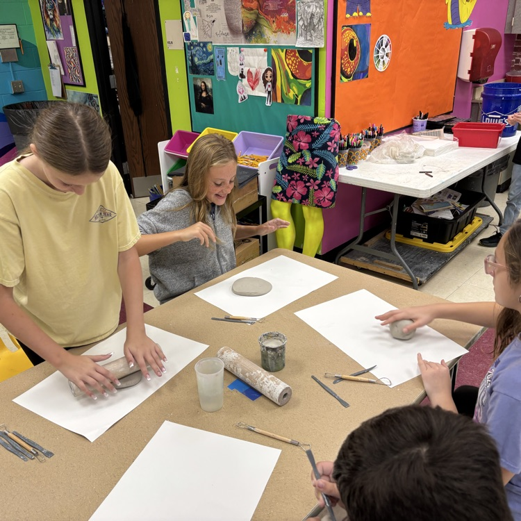 It’s clay week for the Art Department!  