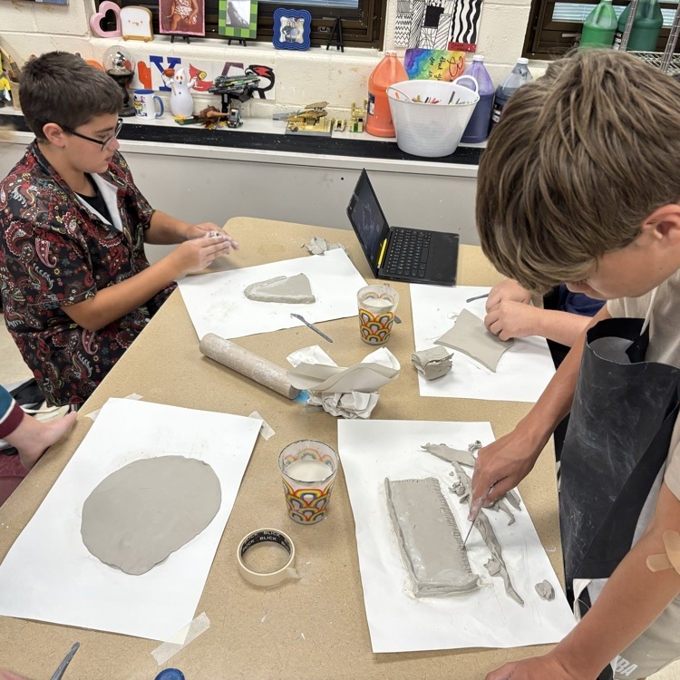 It’s clay week for the Art Department!  