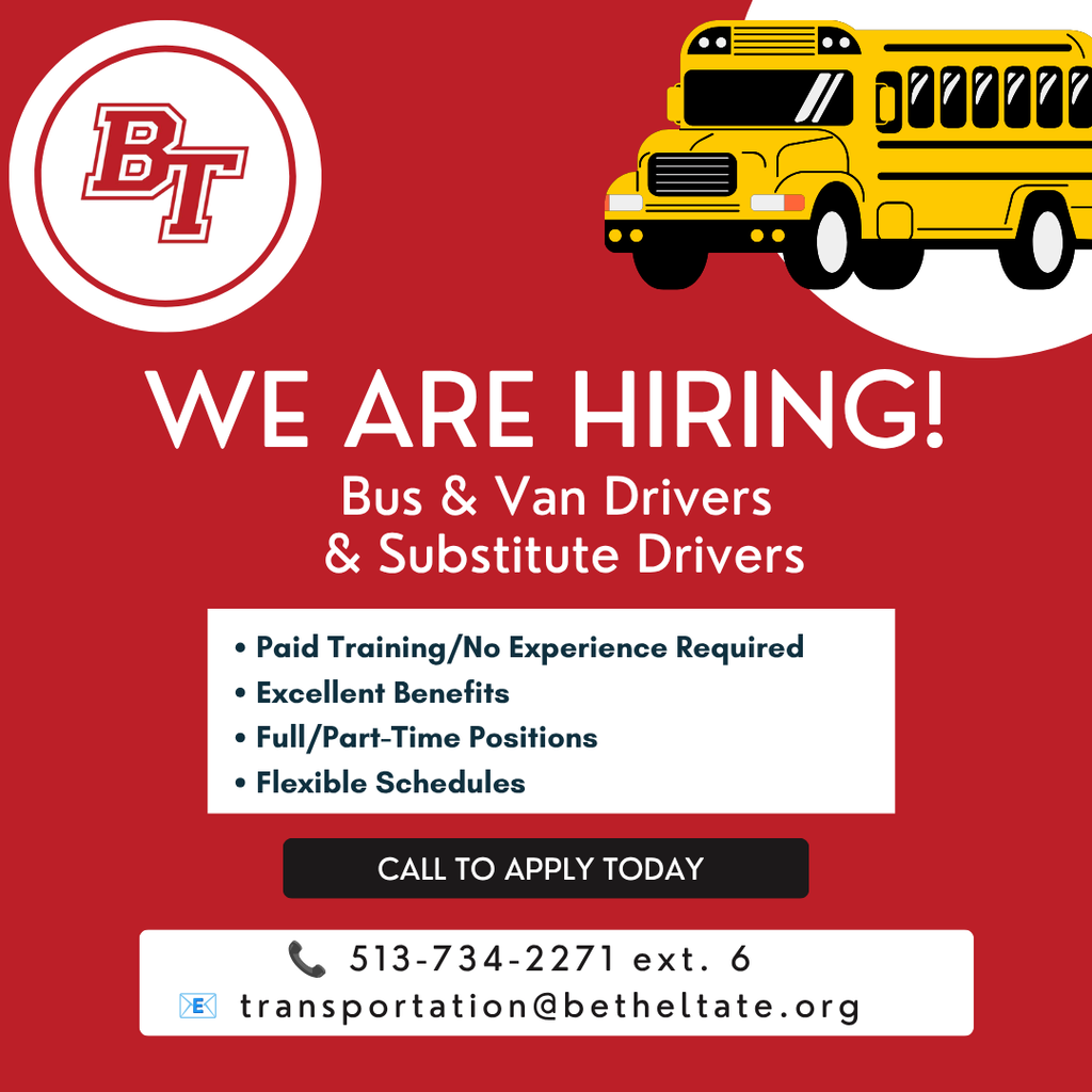 Graphic for hiring bus drivers