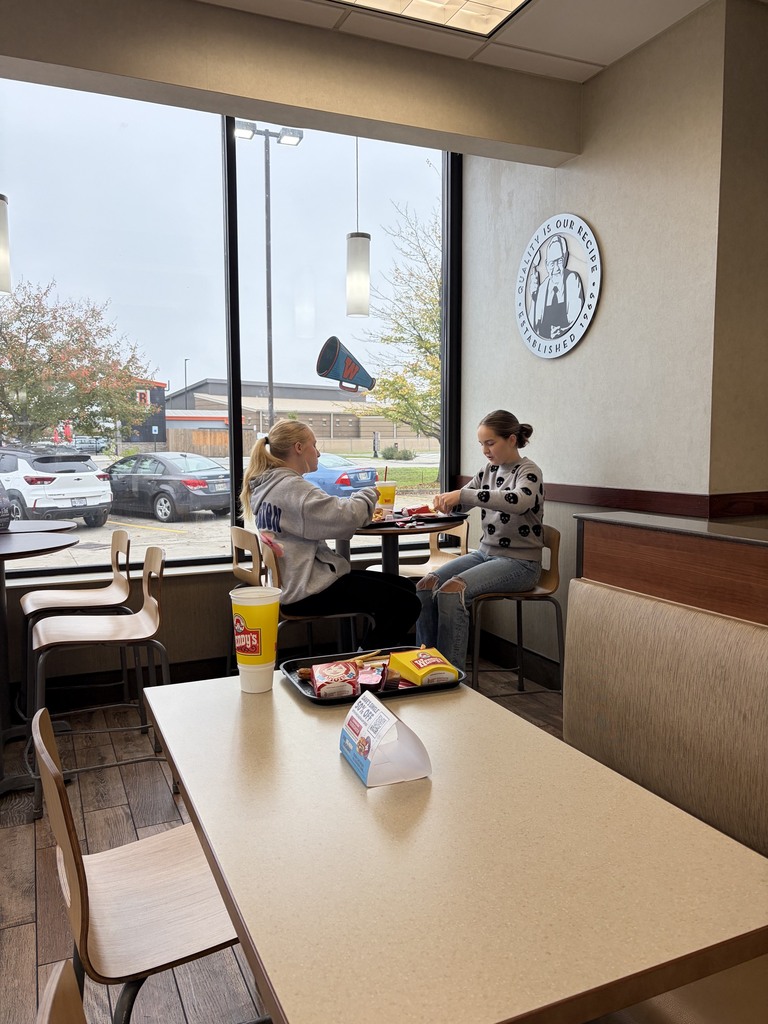 8th graders took a behavior reward trip to Wendy's for first quarter!