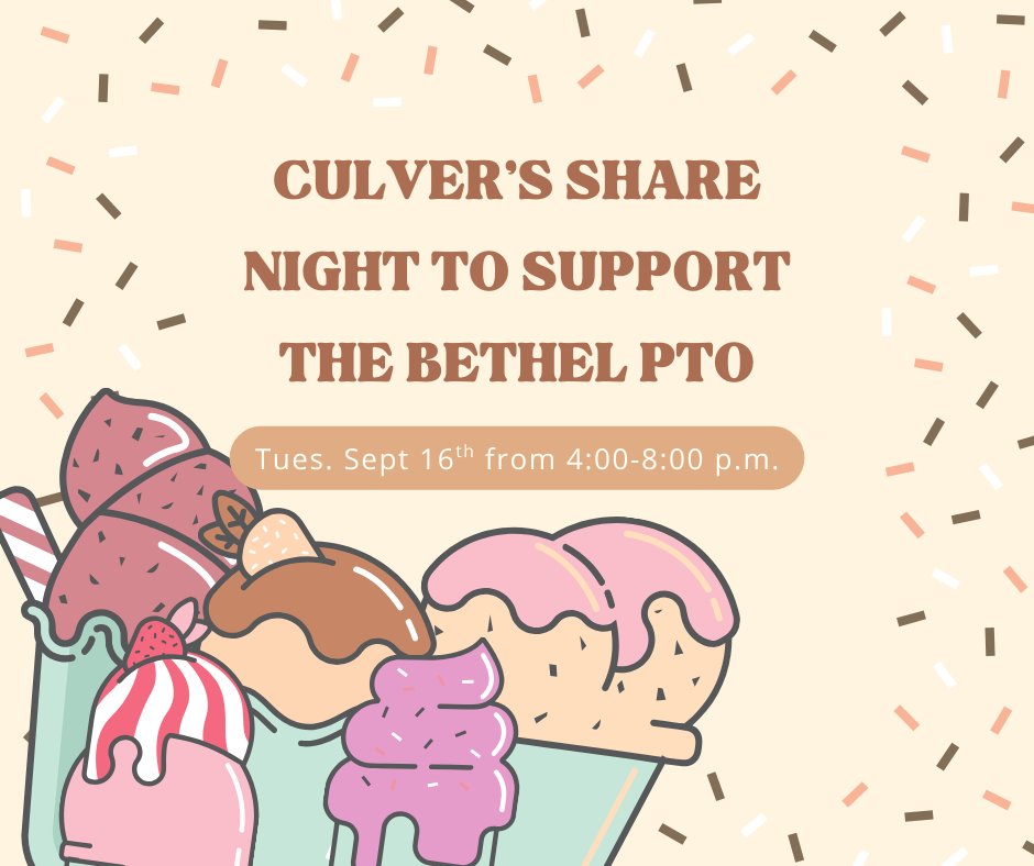 Culvers Night on sept 16 from 4-8