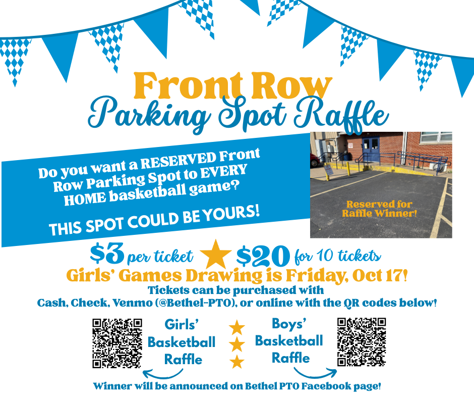 Front Parking Spot Raffle
